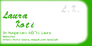 laura koti business card